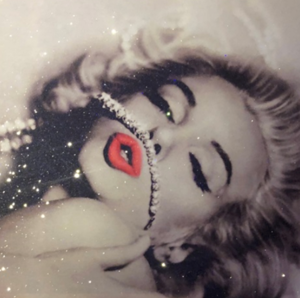 Diamonds Marilyn Monroe Red Lips