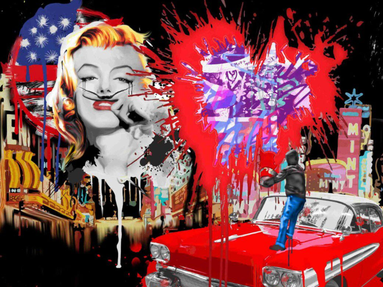 Elvis with a splash