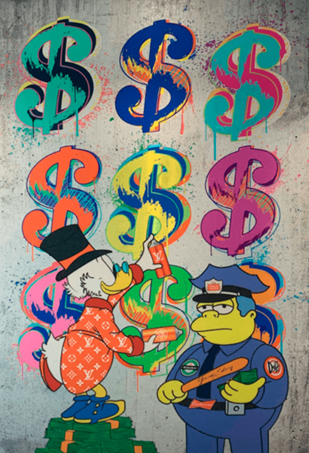 Dollars Painting Wall