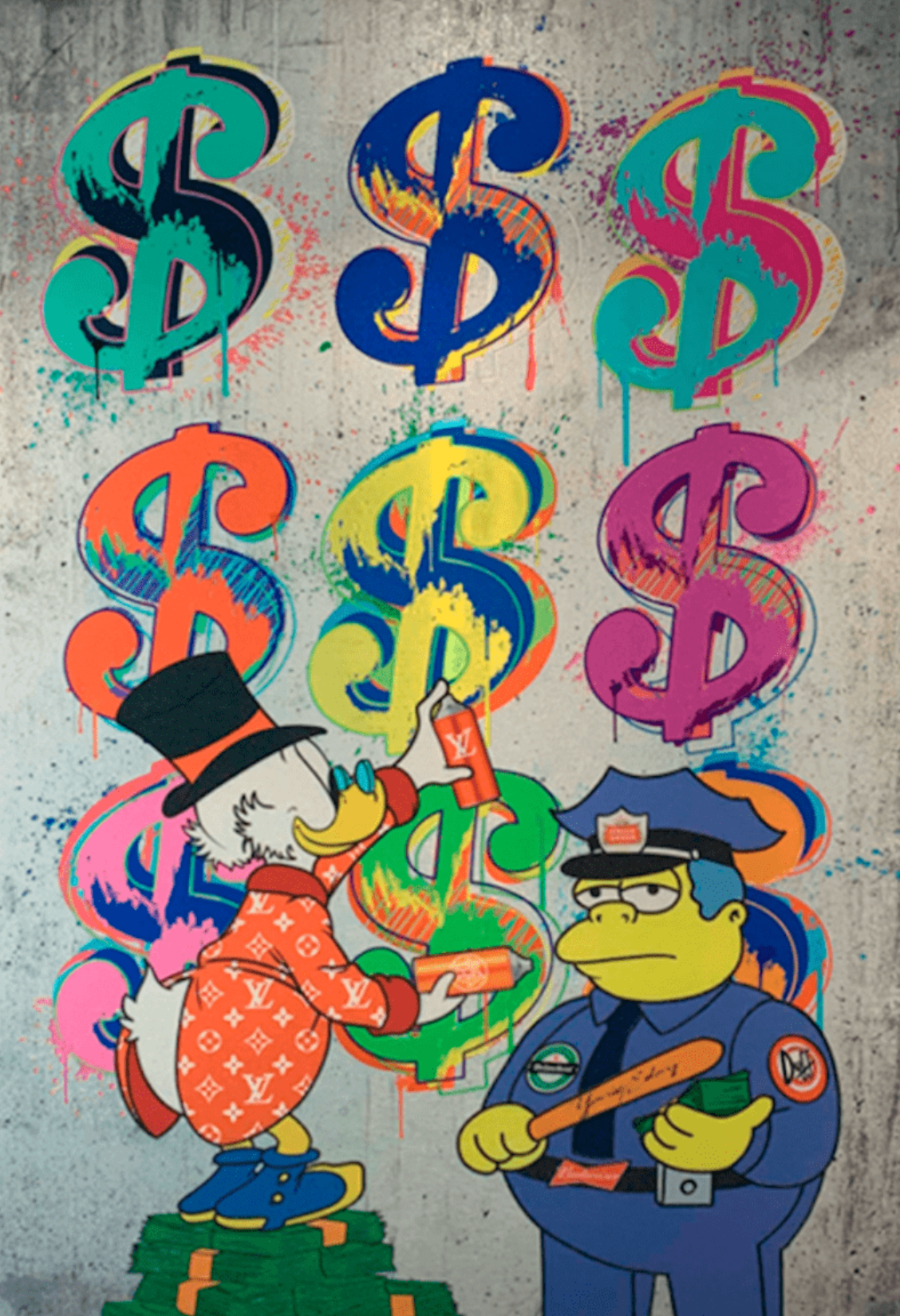 Dollars Painting Wall