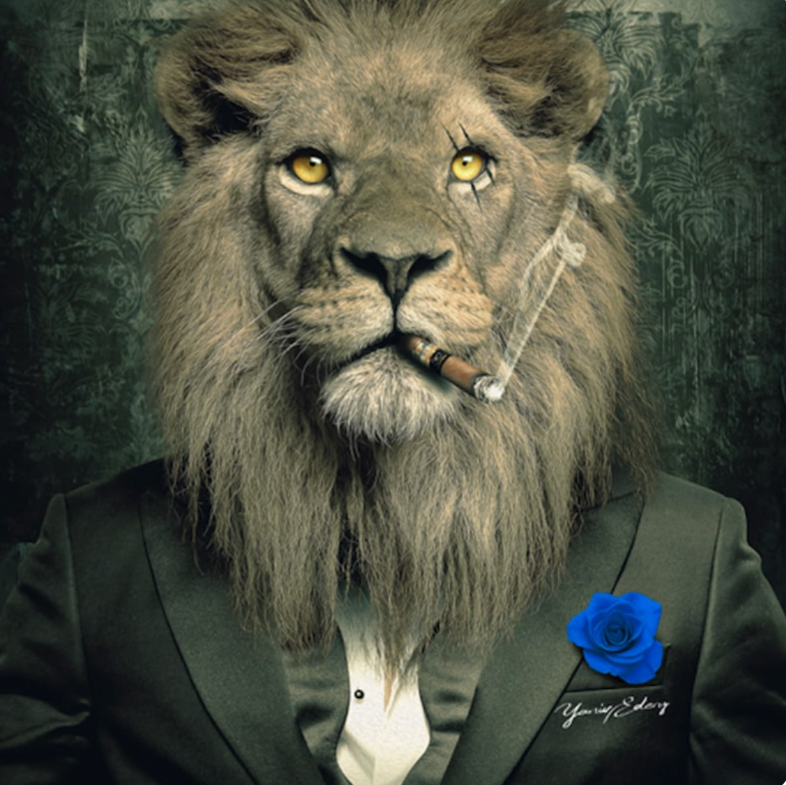 Lion Flower Blue