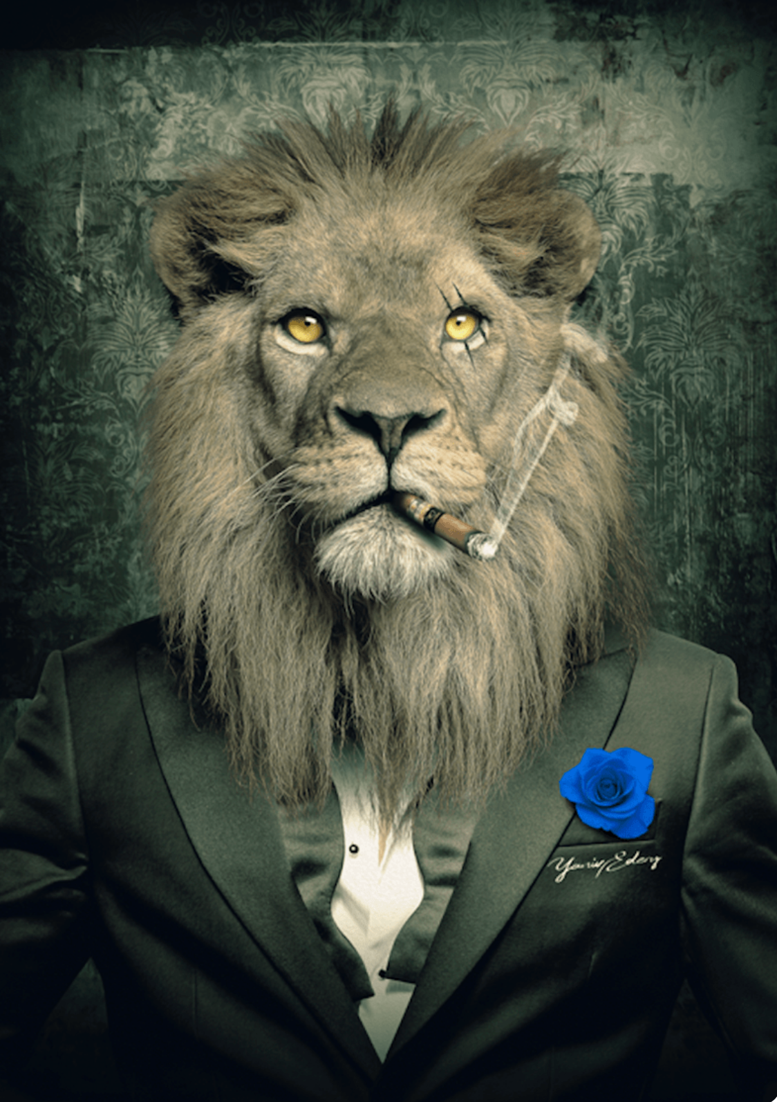 Lion Flower Blue