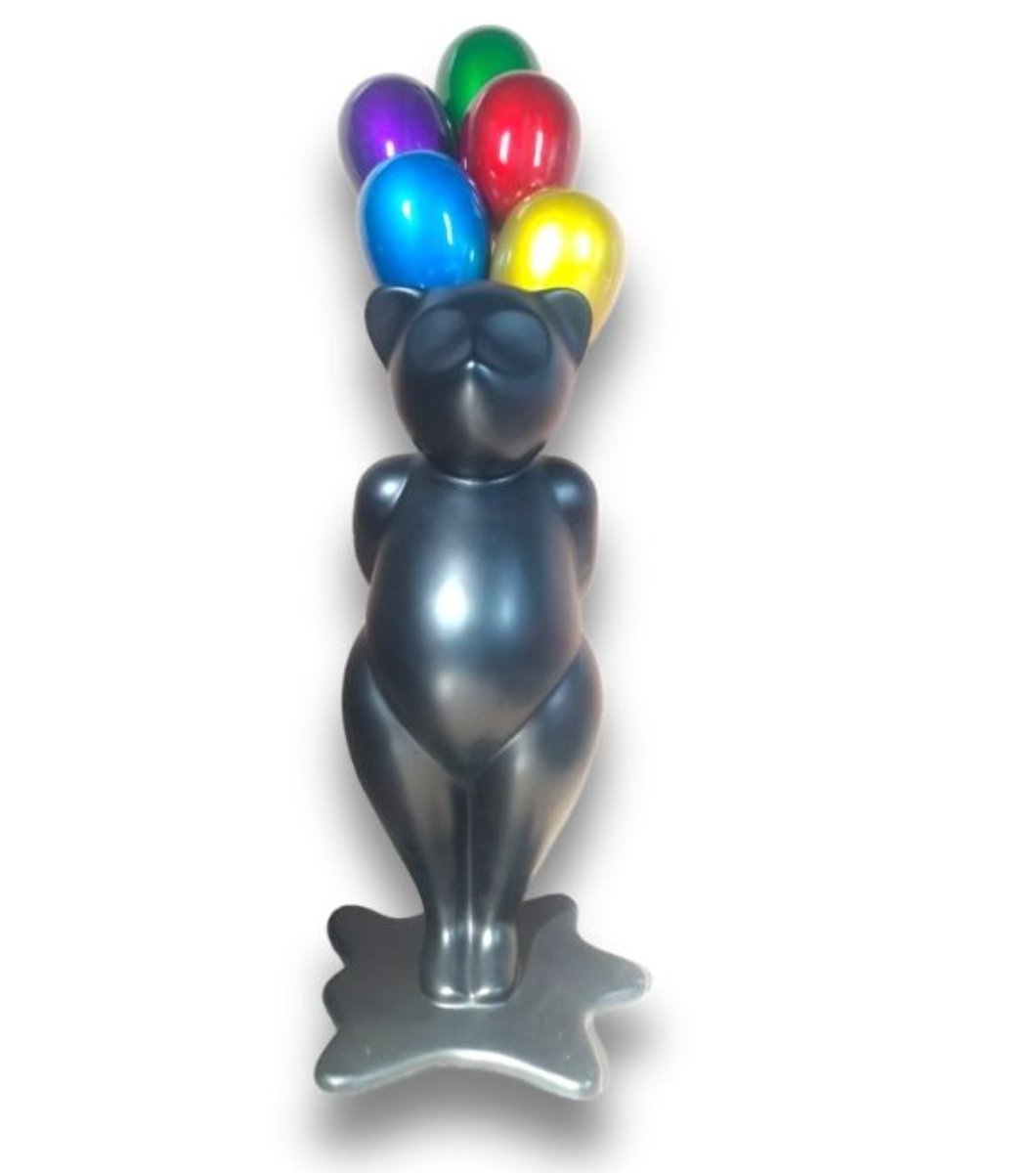 Silver Balloon Bear