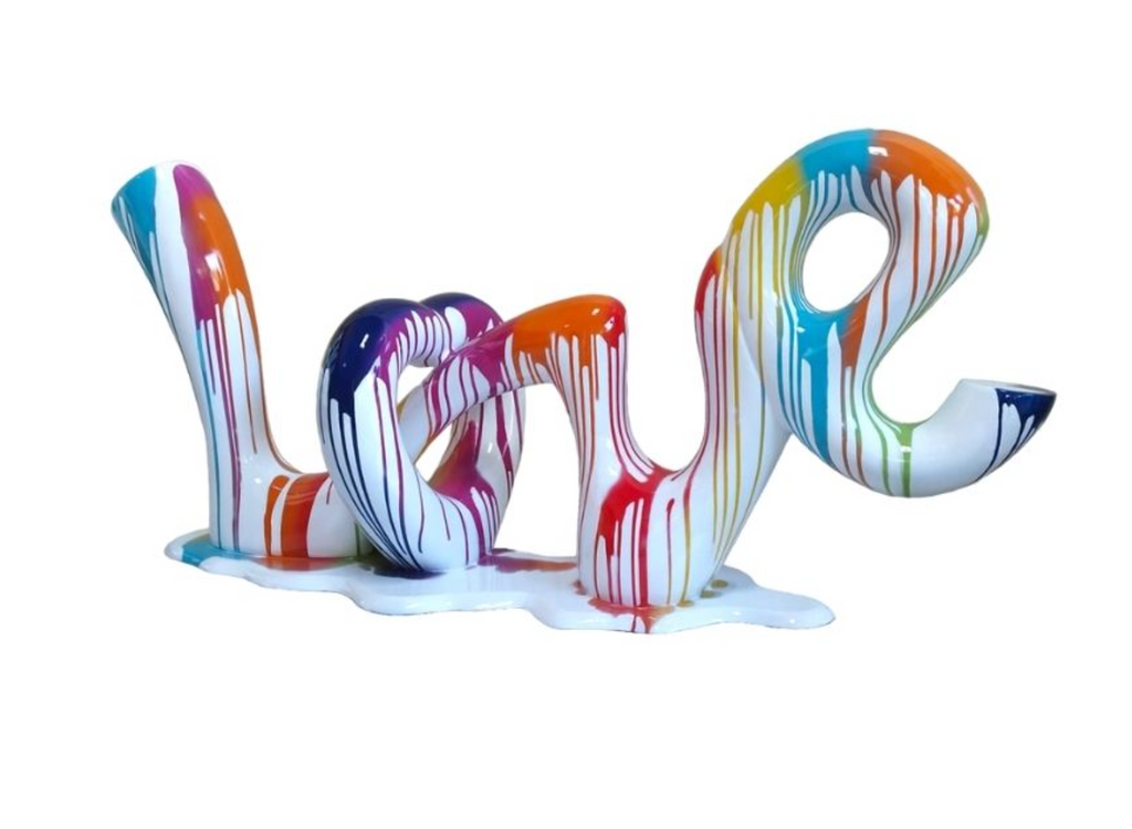 Floor Sculpture Love White