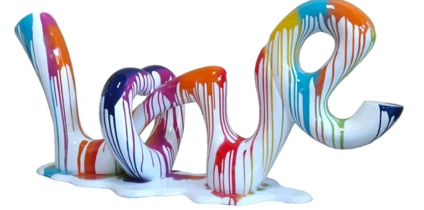 Floor Sculpture Love White