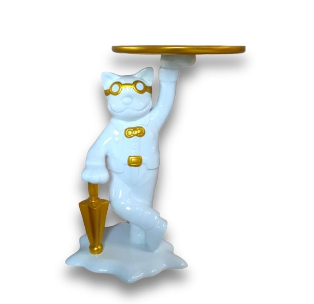 Cat Waiter White