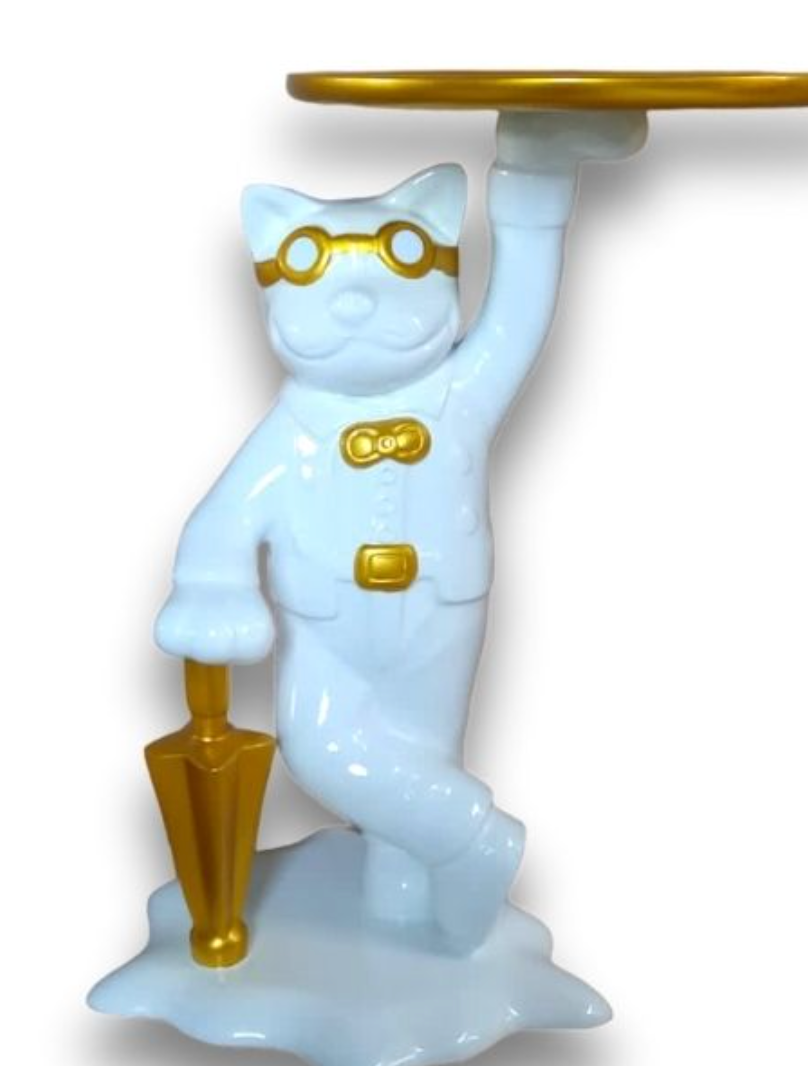 Cat Waiter White