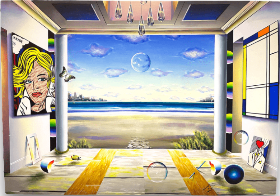 Lichtenstein On The Beach